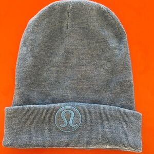 Lululemon Heathered Blue Knit Hat